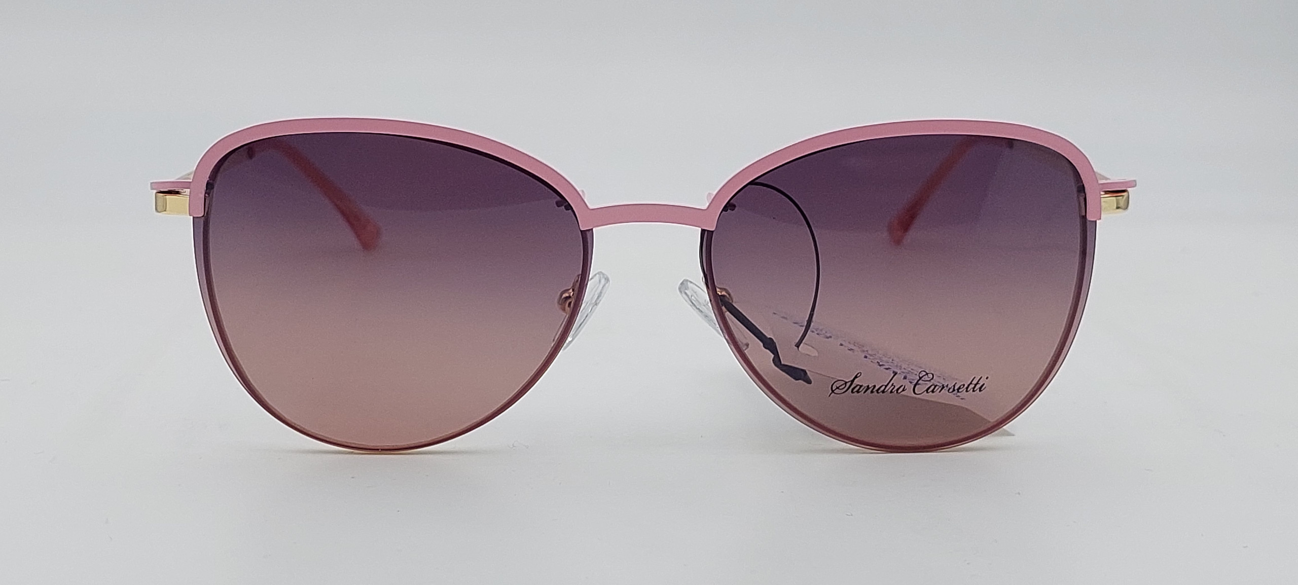 Диоптрична рамка Sandro Carsetti Clip Pink Frame with Gold - Image 2